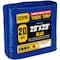 Core Tarps Heavy Duty Tarp, 20 ft L x 0.5 mm H x 20 ft W, 20 Mil, Blue, Polyethylene CT-705-20X20 - alternate 1